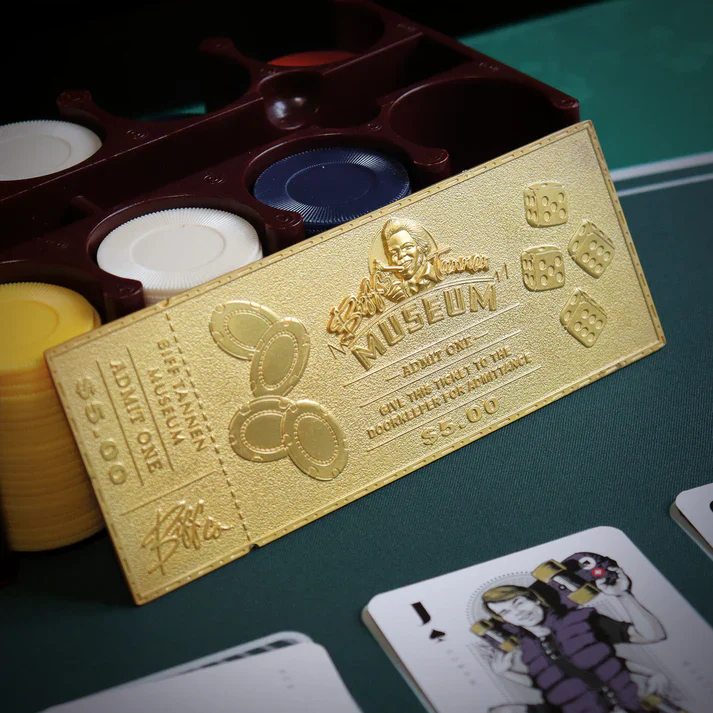 Back to the Future Limited Edition 24k Gold Plated Biff Tannen Museum Entrance Ticket - Image 2