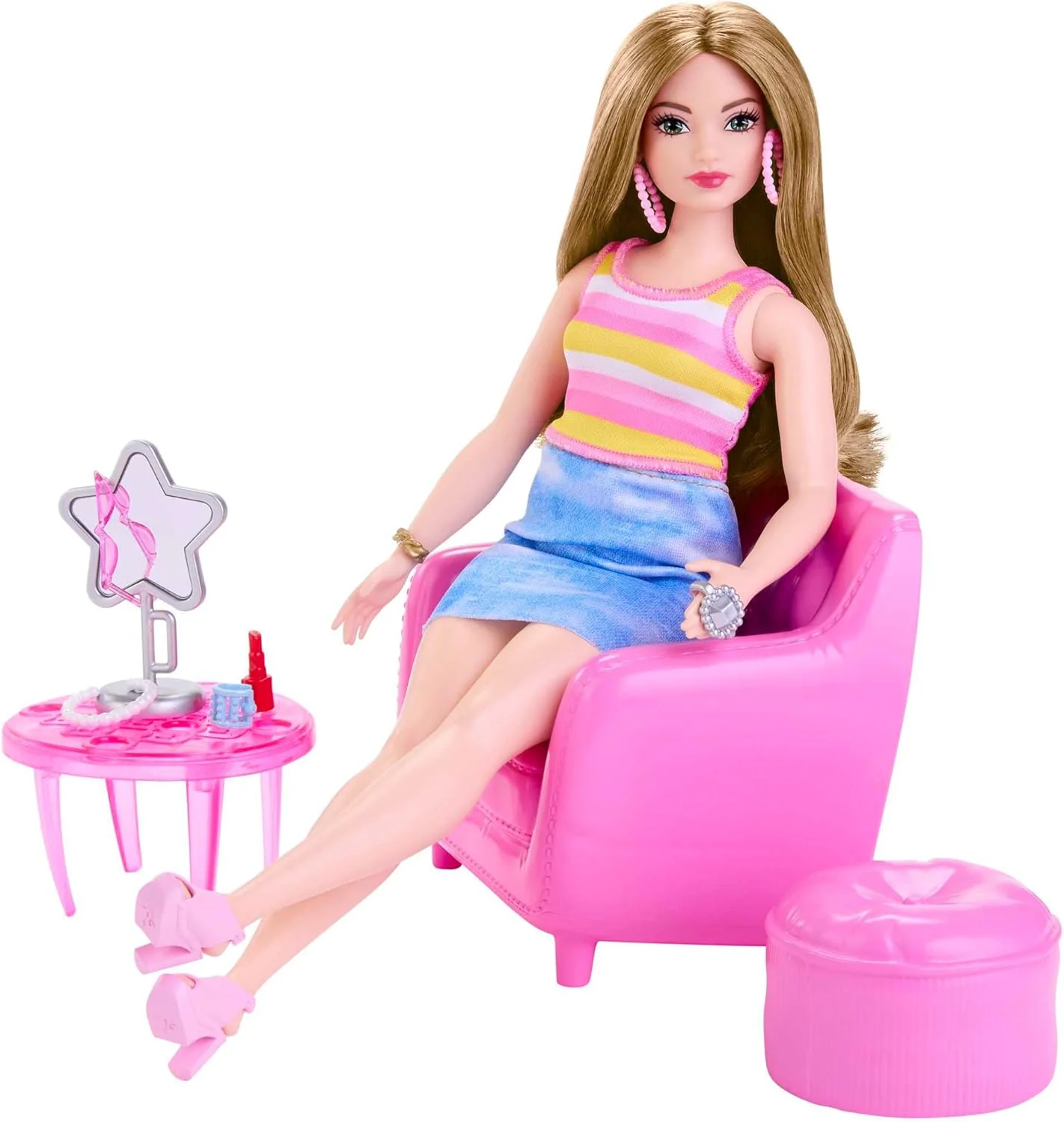Barbie Doll and Fashion Set, Barbie Clothes with Closet Accessories - Image 3