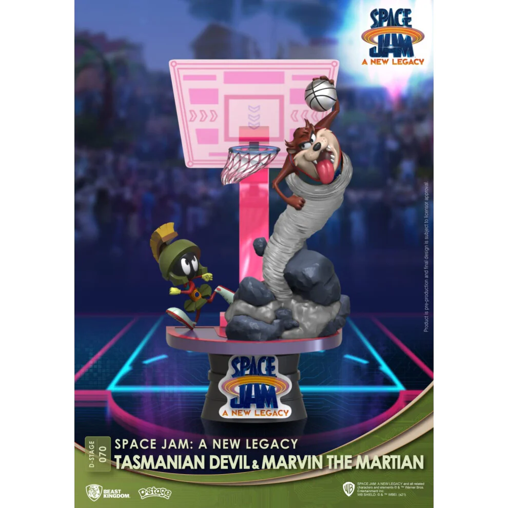 Beast Kingdom - Space Jam: A New Legacy Tasmanian Devil & Marvin the Martian Figure - Image 2