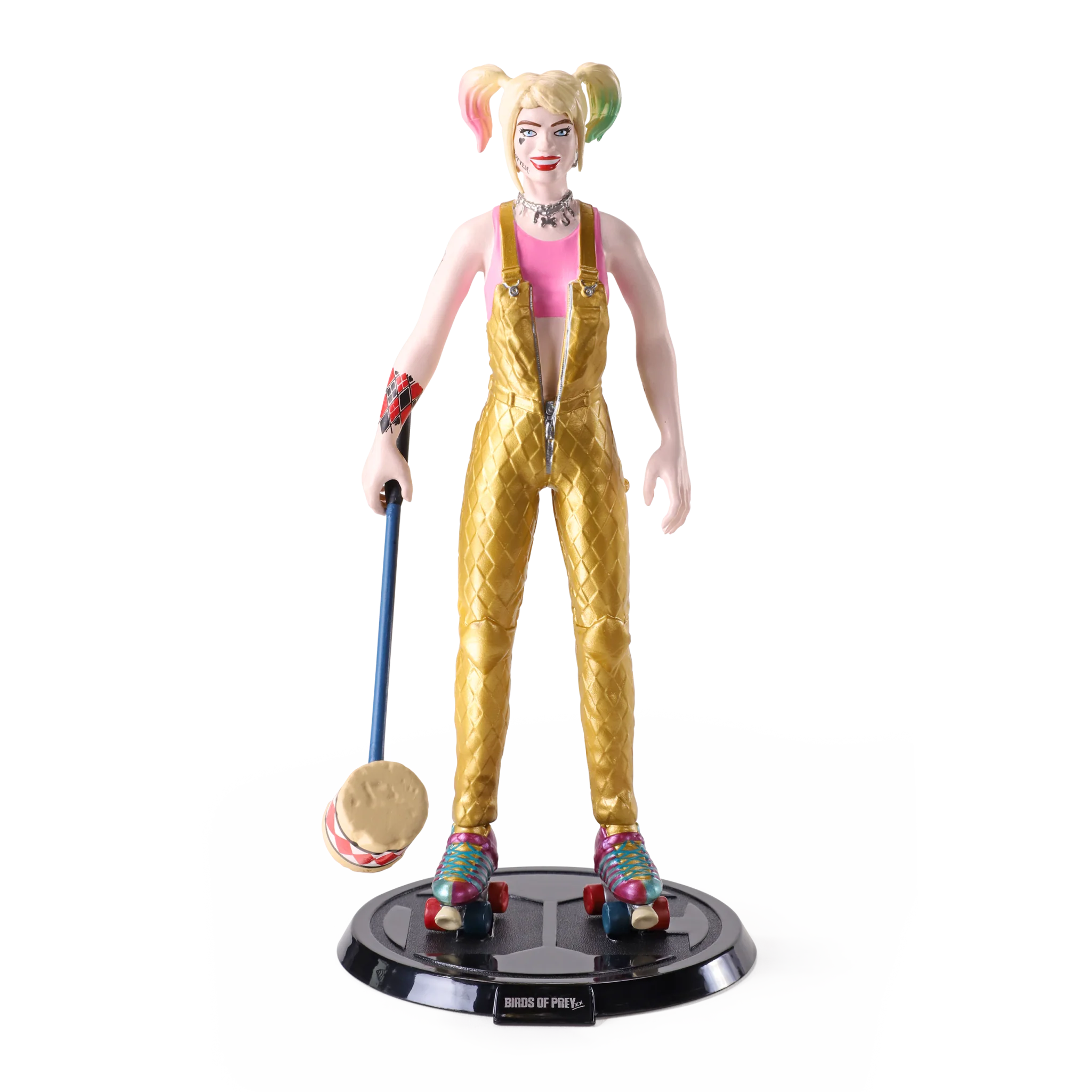 BendyFigs: DC: Birds of Prey: Harley Quinn 7.5 Inch Poseable Figure with stand