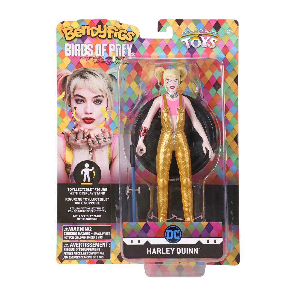 BendyFigs: DC: Birds of Prey: Harley Quinn 7.5 Inch Poseable Figure with stand - Image 2