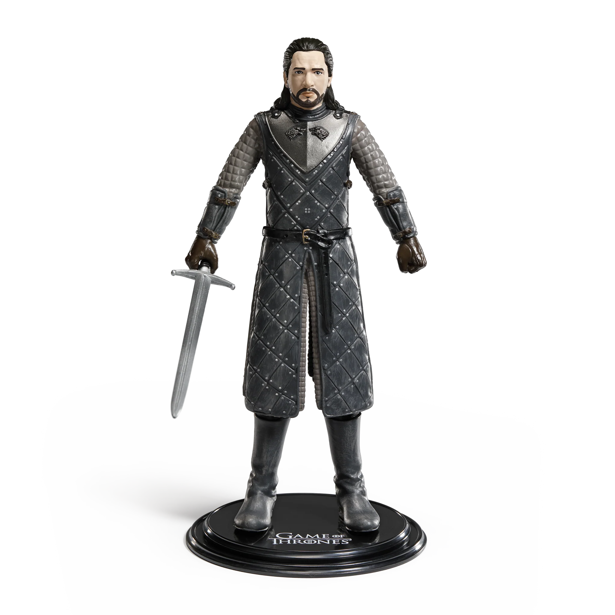 BendyFigs: Game of Thrones - Jon Snow 7.5 Inch Poseable Figure with stand