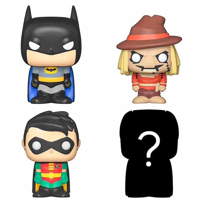 Bitty Pop! DC Comics Superheroes: Batman 4-Pack Mini Vinyl Figure with Mystery - Image 3
