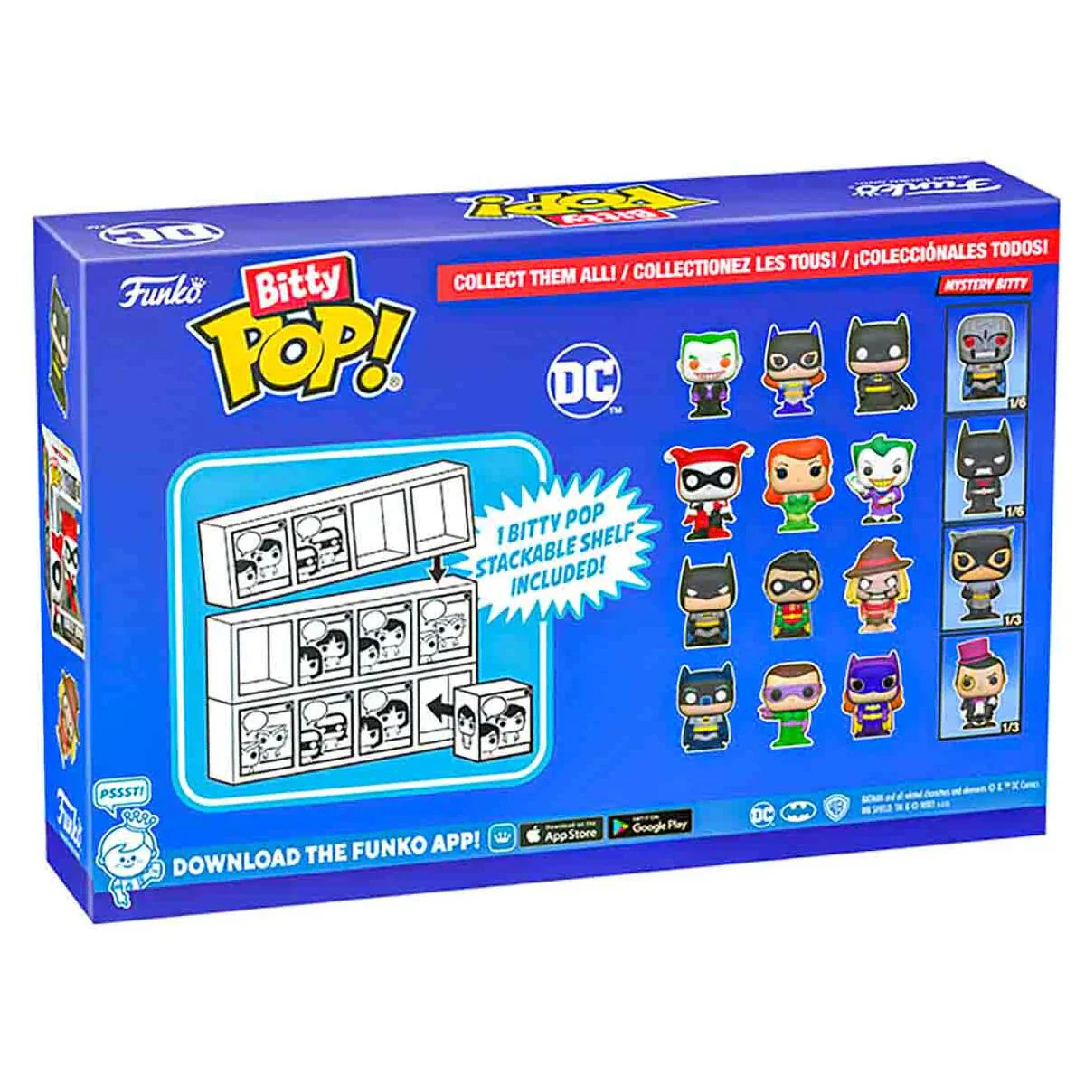 Bitty Pop! DC Comics Superheroes: The Joker 4-Pack Mini Vinyl Figure with Mystery - Image 2