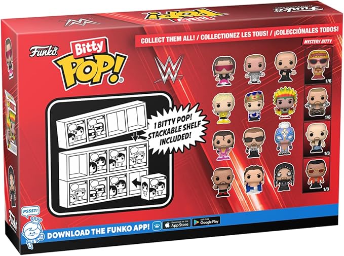 Bitty Pop! WWE: Dusty Rhodes 4-Pack Mini Vinyl Figure with Mystery - Image 2