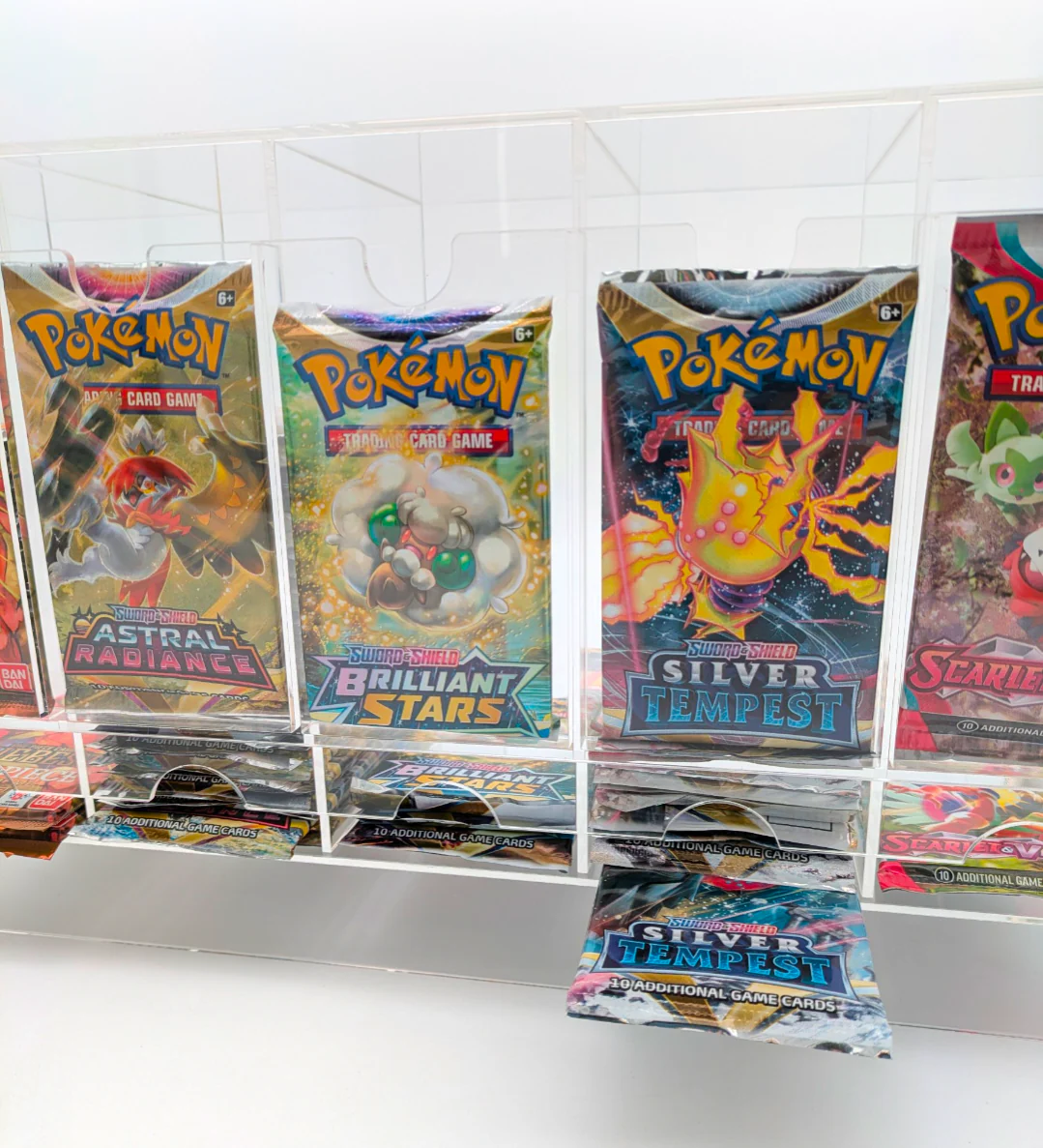 Clear Acrylic 6-Slot Booster Pack Dispenser - For Trading Cards - Image 6