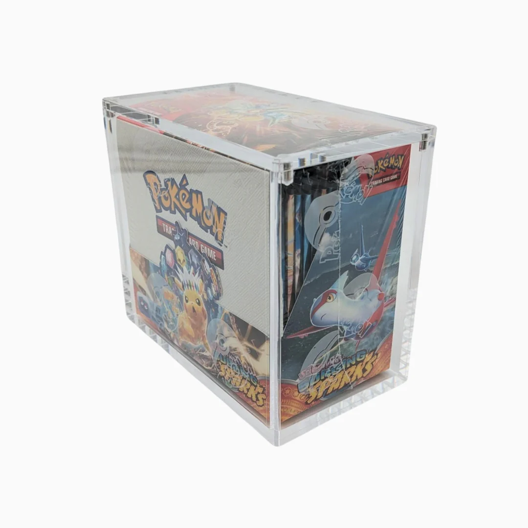 Clear Acrylic Booster Box Display Case For Pokemon CDU - 36 Packs - Magnetic Lid - Image 4