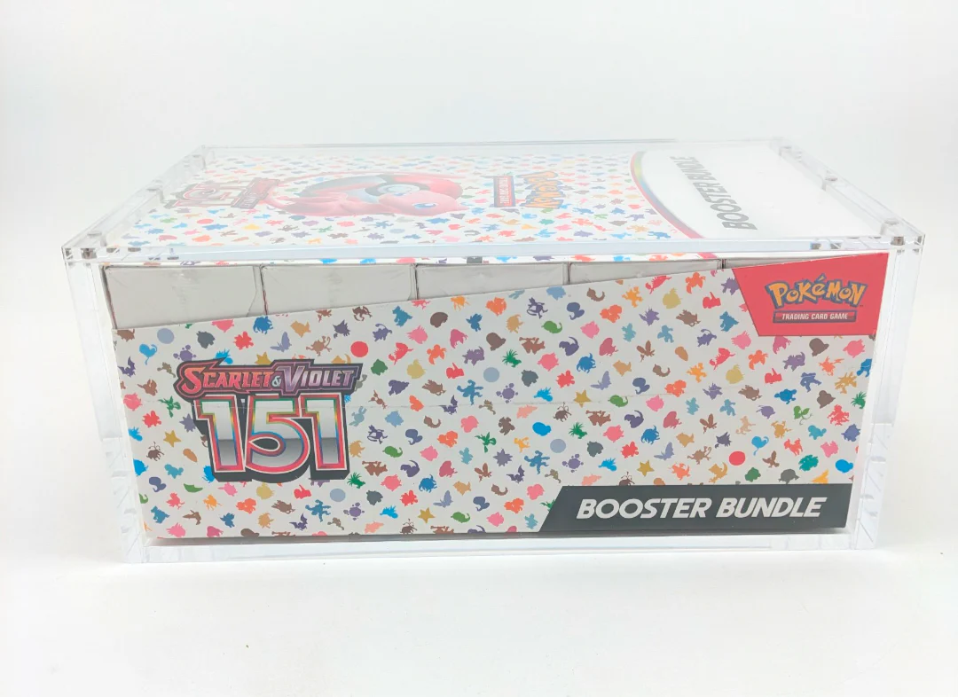 Clear Acrylic Booster Bundle CDU Display Case - Magnetic Lid - Image 4