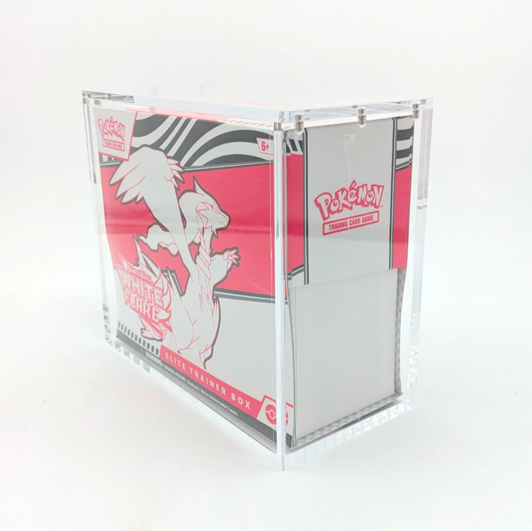 Clear Acrylic ETB Elite Trainer Box Display Case - Magnetic Lid - Image 4