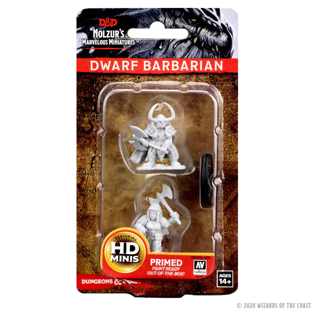 Dungeons & Dragons Nolzur's Marvelous Miniatures Dwarf Female Barbarian - Image 2