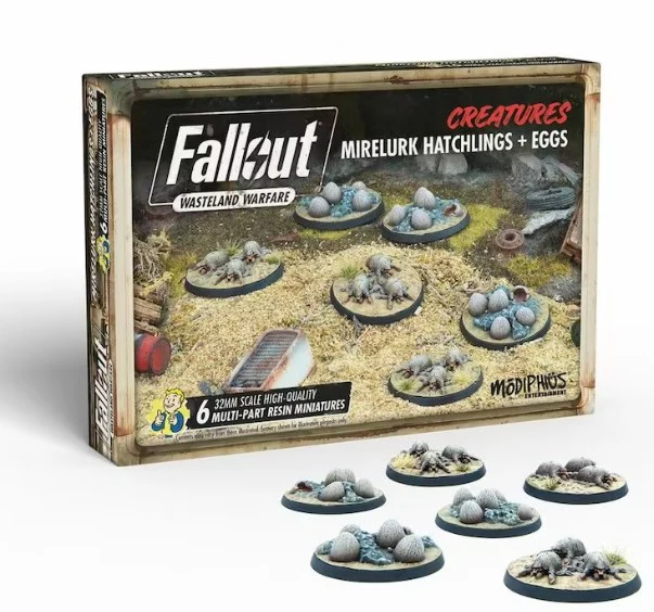 Fallout: Wasteland Warfare - Creatures: Mirelurk Hatchlings + Eggs