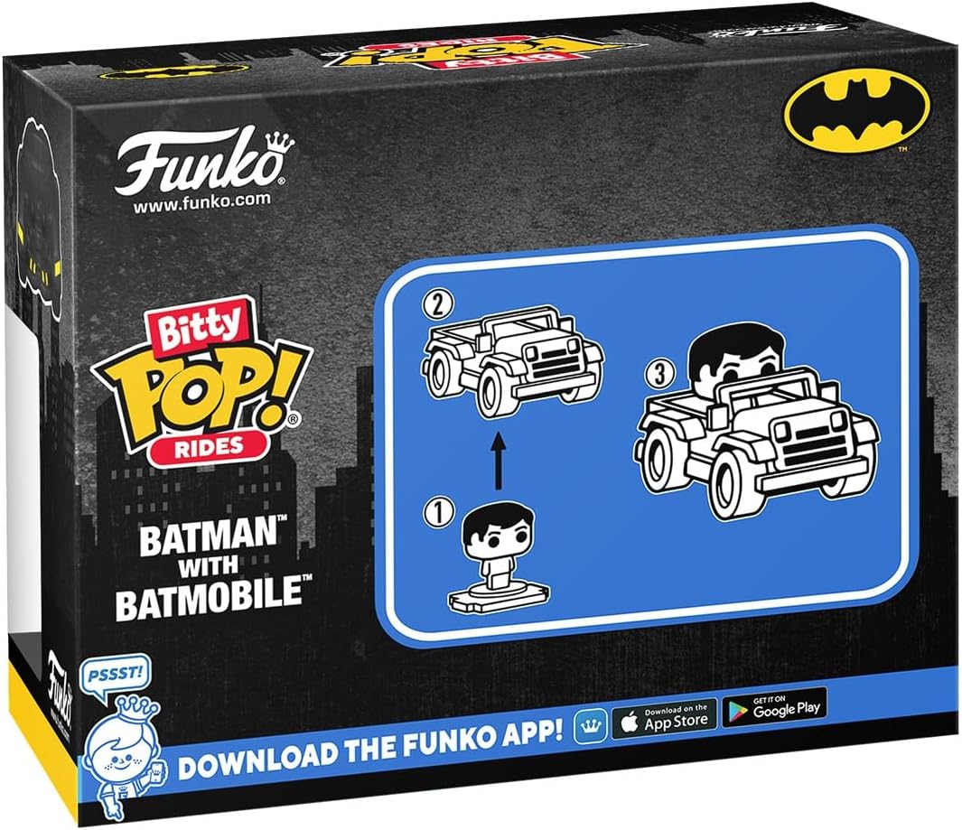 Funko Bitty Pop! Rides Batman with Batmobile - Image 3