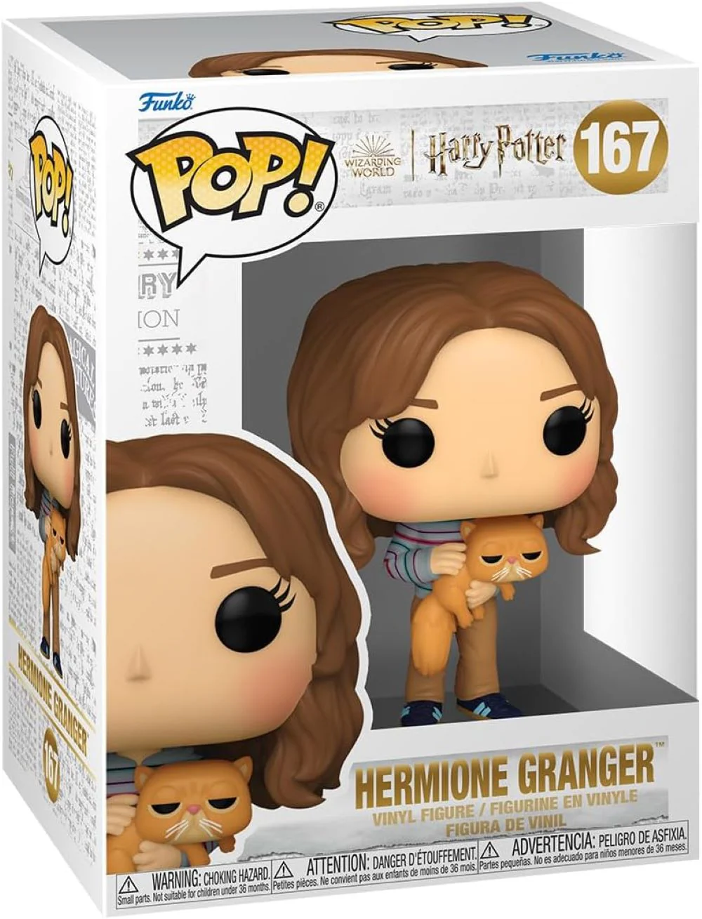 Funko POP! Harry Potter: Prisoner Of Azkaban - Hermione Granger with Crookshanks - 167 - Image 2