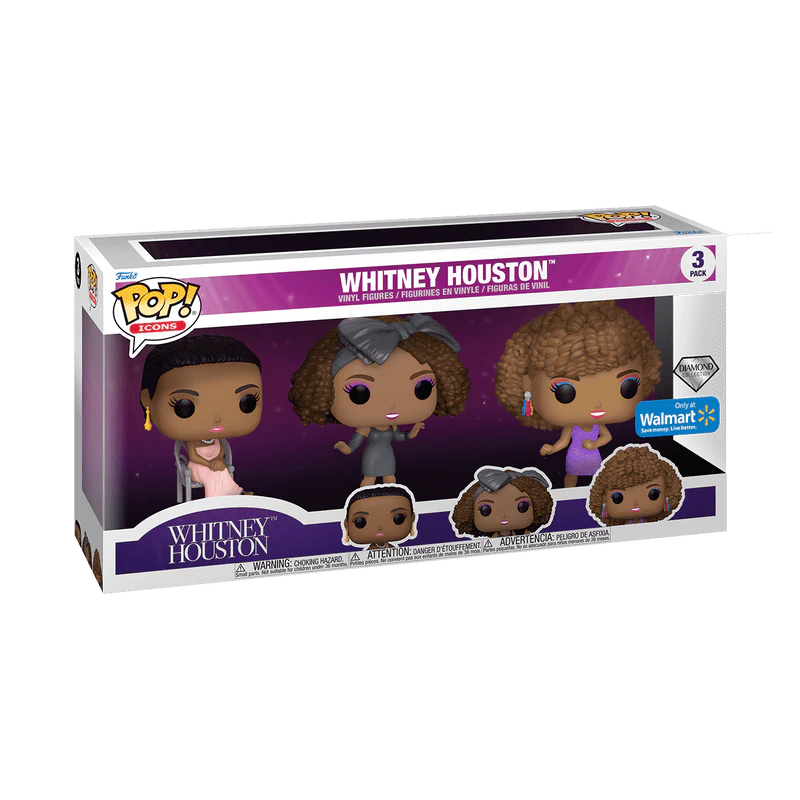 Funko POP! Icons: Whitney Houston (Diamond Coll.) (Special Edition) - 3-Pack - Image 2