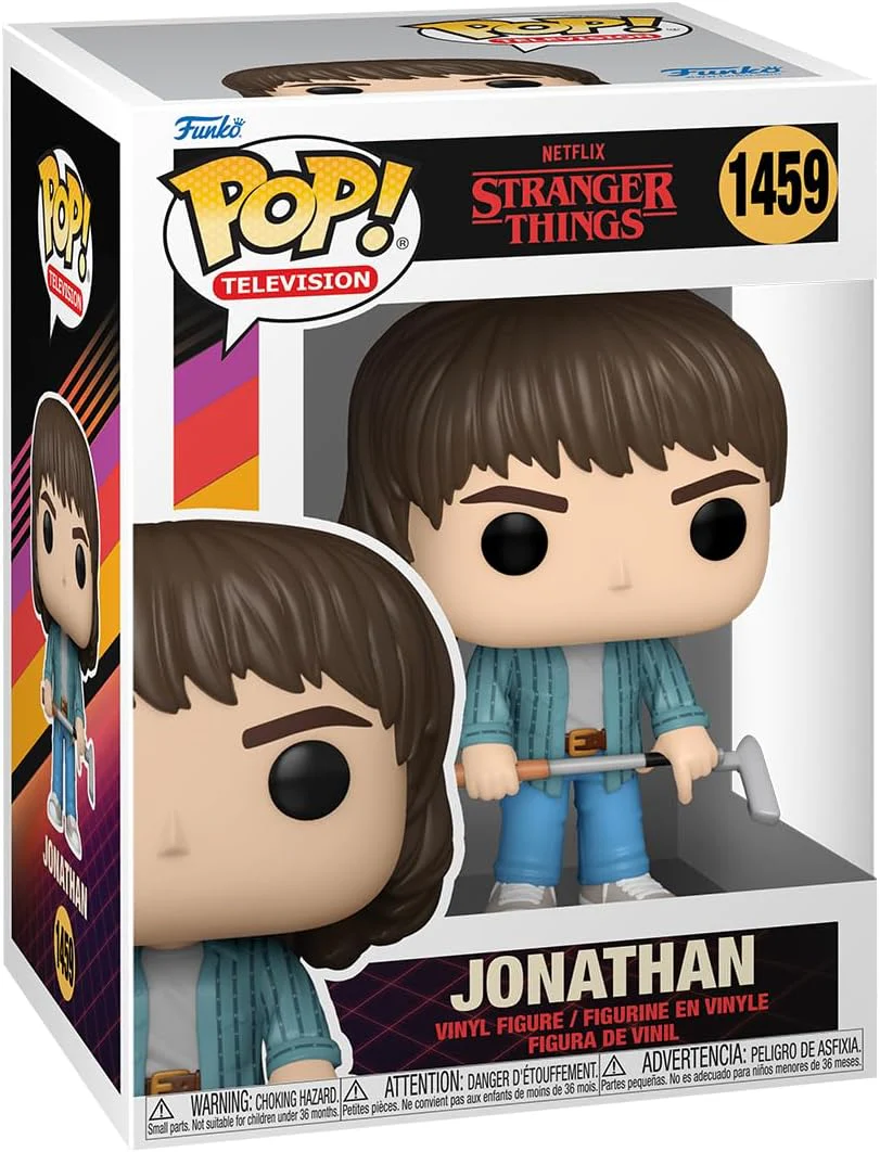 Funko Pop! Television: Stranger Things - Jonathan (with Golf Club) [1459 Vinyl Figure - Image 2