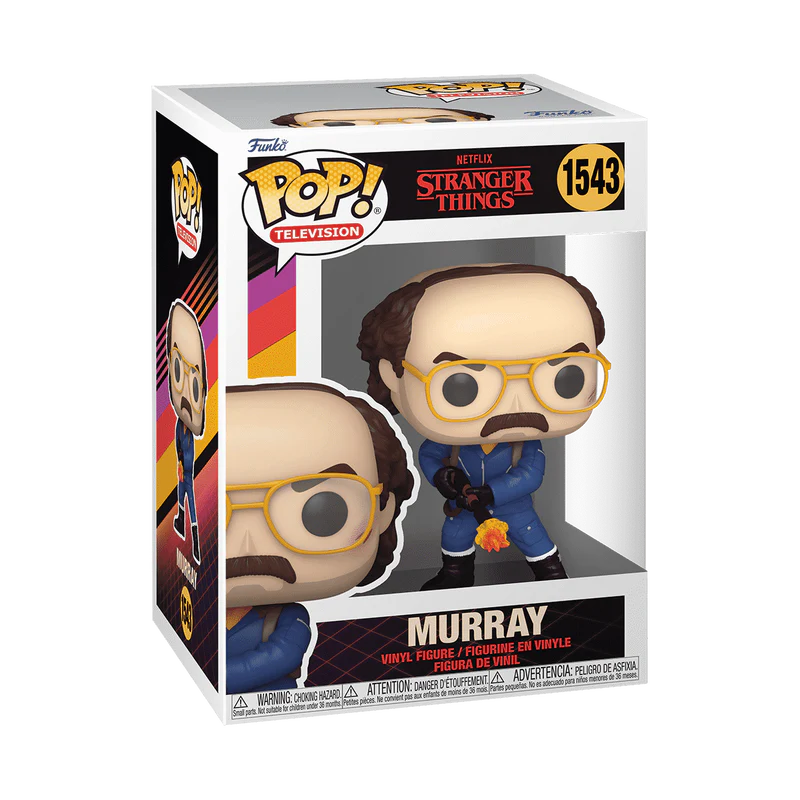 Funko Pop! Television: Stranger Things Season S3 - Murray Bauman [1543 Vinyl Figure - Image 2