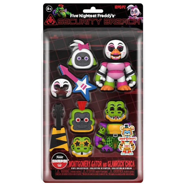 Funko SNAPS!: Five Nights At Freddy's Security Breach - Montgomery Gator And Glamrock Chica 2 Pack - Image 2