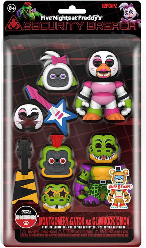 Funko SNAPS!: Five Nights At Freddy's Security Breach - Montgomery Gator And Glamrock Chica 2 Pack - Image 3