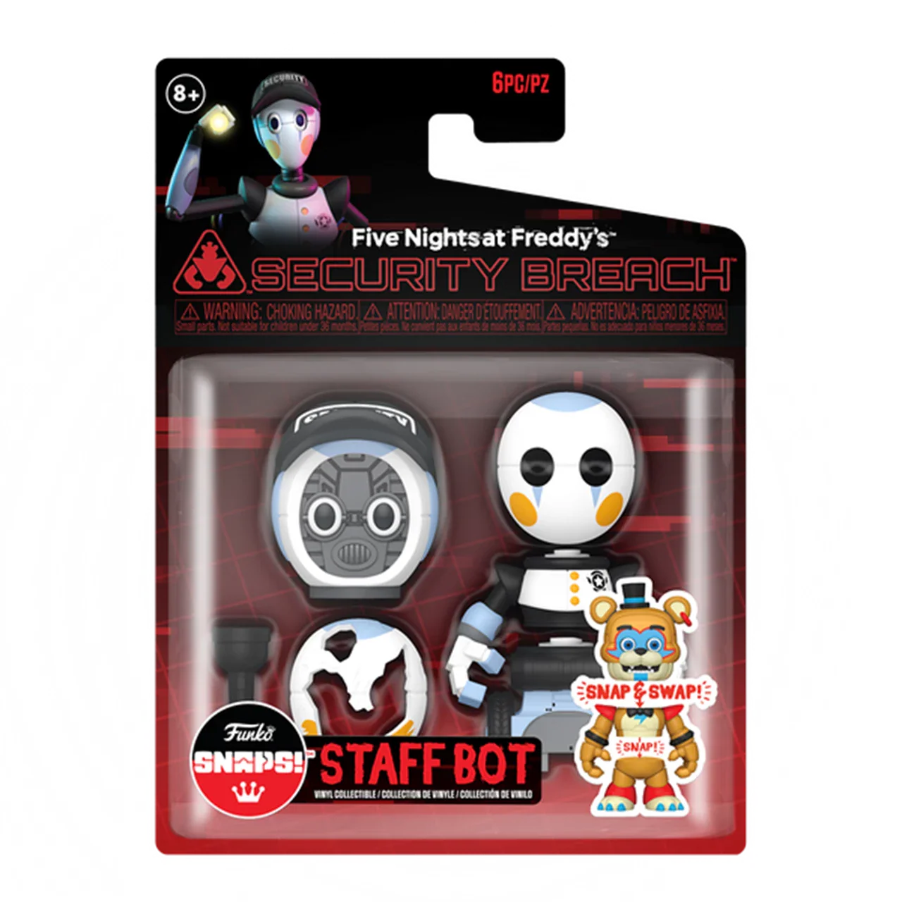 Funko SNAPS!: Five Nights At Freddy's Security Breach - Staff Bot Vinyl Figure - Image 2