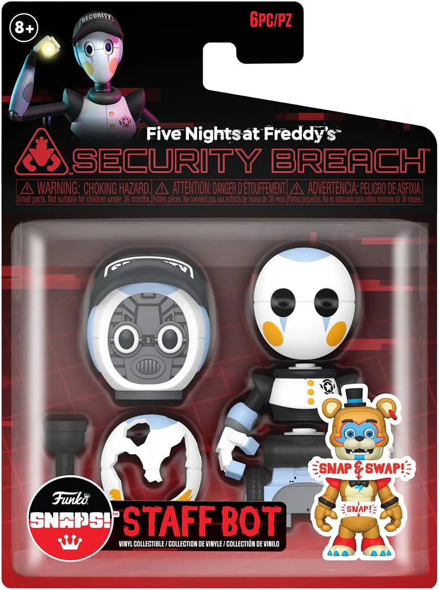 Funko SNAPS!: Five Nights At Freddy's Security Breach - Staff Bot Vinyl Figure - Image 3