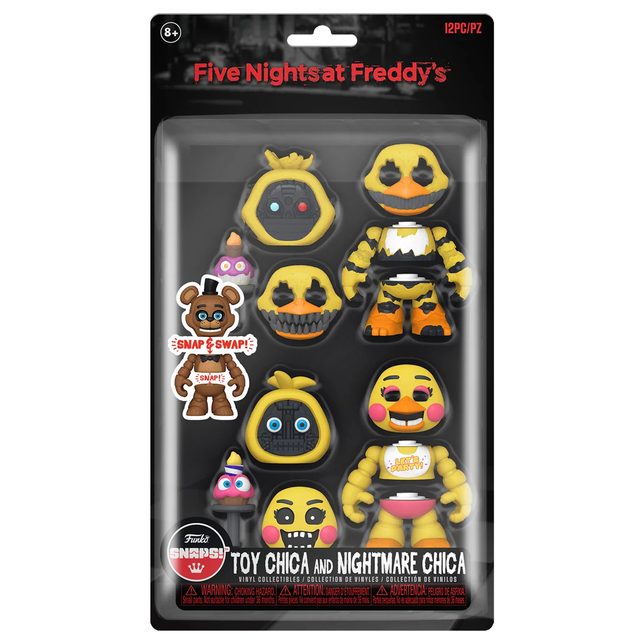 Funko SNAPS!: Five Nights At Freddy's - Toy Chica And Nightmare Chica Vinyl Figure 2 Pack - Image 2
