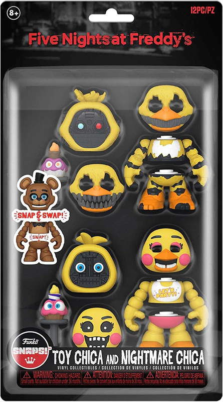 Funko SNAPS!: Five Nights At Freddy's - Toy Chica And Nightmare Chica Vinyl Figure 2 Pack - Image 3