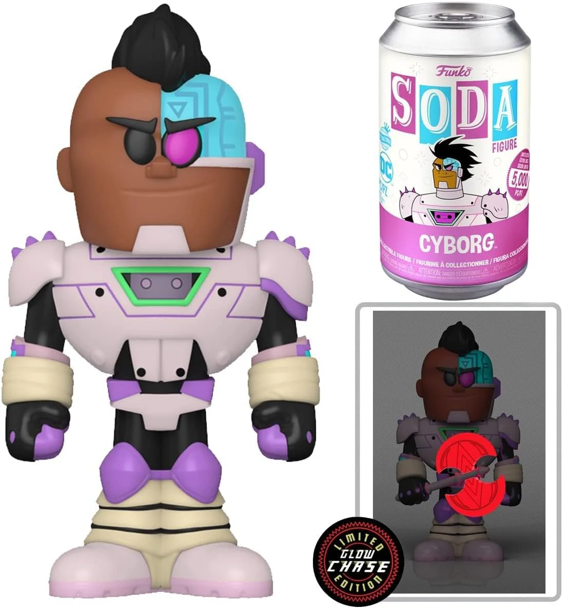 Funko Vinyl Soda: DC: Teen Titans GO! - Cyborg - Image 4