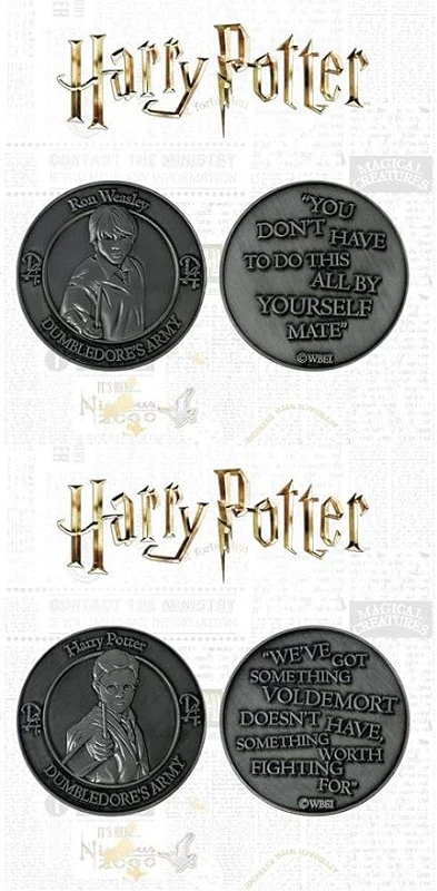 Harry Potter Dumbledore Army Twin Coin (Harry Potter & Ron Weasley) - Image 2