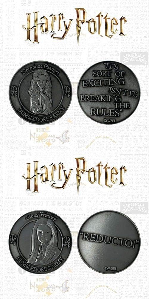 Harry Potter Dumbledore Army Twin Coin (Hermione Granger & Ginny Weasley) - Image 2