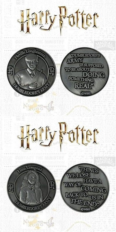 Harry Potter Dumbledore Army Twin Coin (Luna Lovegood & Neville Longbottom) - Image 2