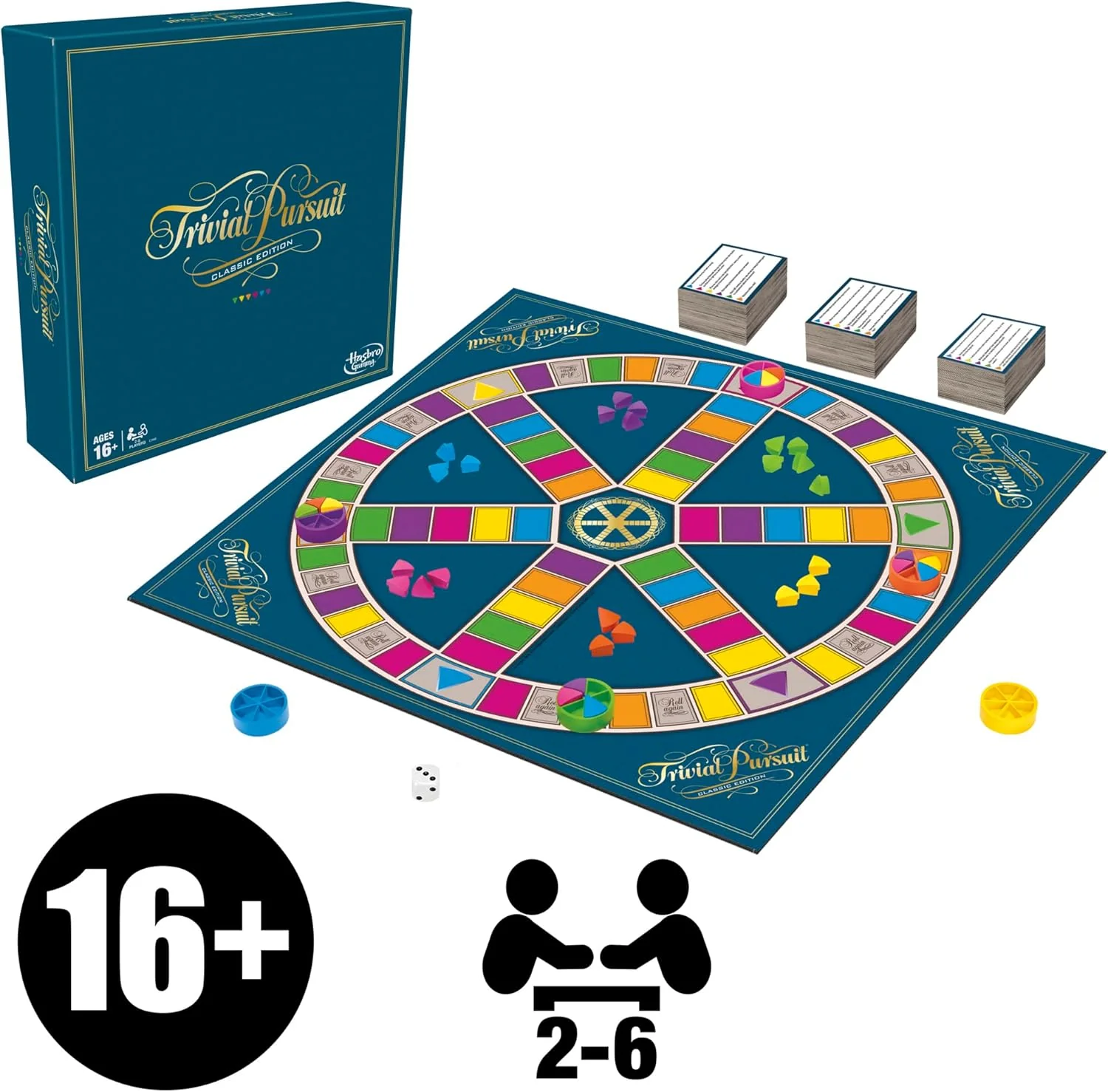 Hasbro Gaming: Trivial Pursuit Classic Edition Board Game - Image 2
