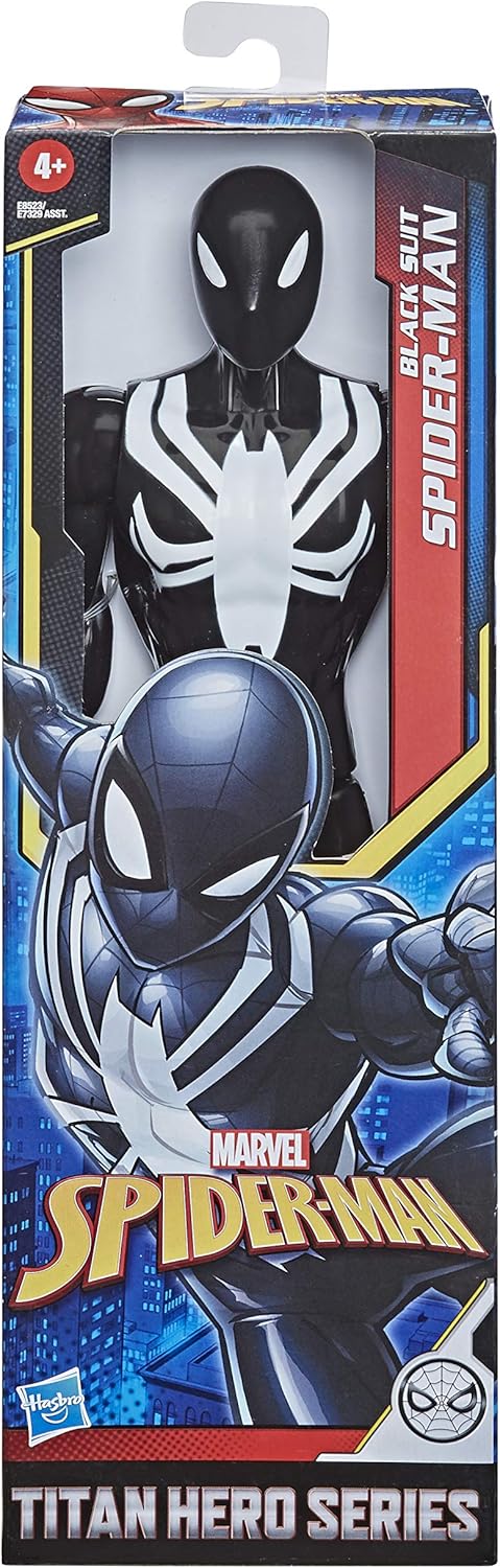 Hasbro Marvel Spider-Man Black Titan Hero Series - Black Suit Action Figure - Image 2