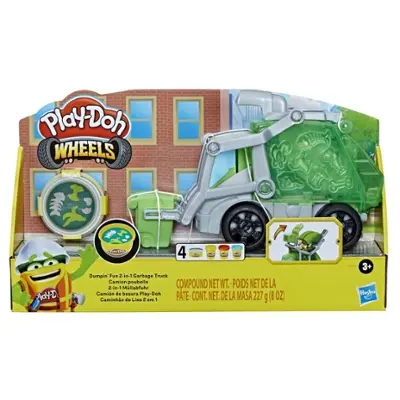 Hasbro Play-Doh Dumpin Fun 2 In 1 Gargbage Truck - Image 3