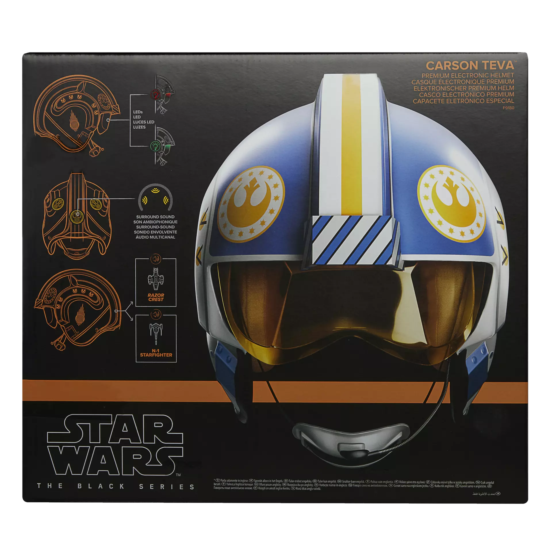 Hasbro Star Wars The Black Series: Carson Teva Electronic Helmet - Image 3