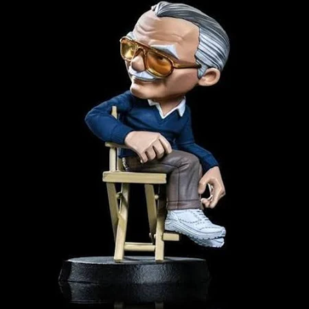 Iron Studios MiniCo Stan Lee (Blue) - POW! Figurine - Image 2