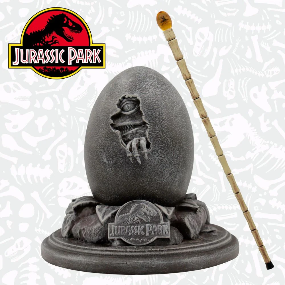 Jurassic Park 30th Anniversary Replica Egg & John Hammond Cane Set - Image 2