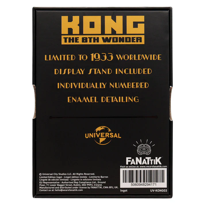 King Kong The 8th Wonder Limited Edition Ingot - Image 3