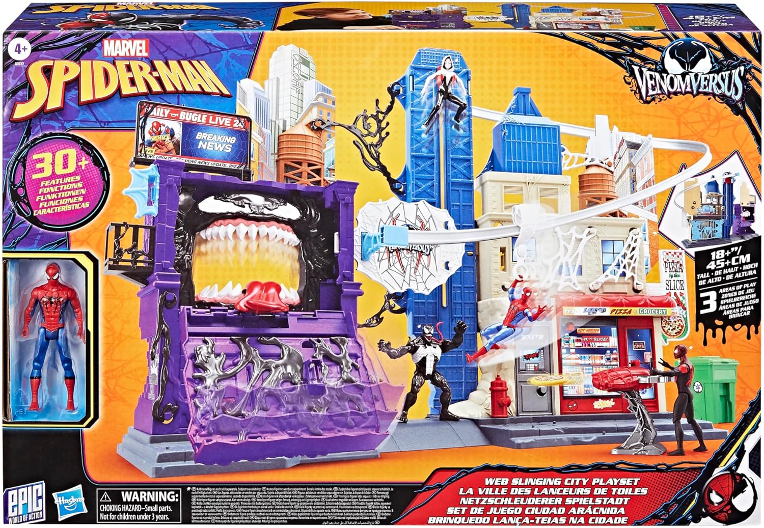 Marvel Spider Man - Venomversus Web Slinging City Playset - Image 2