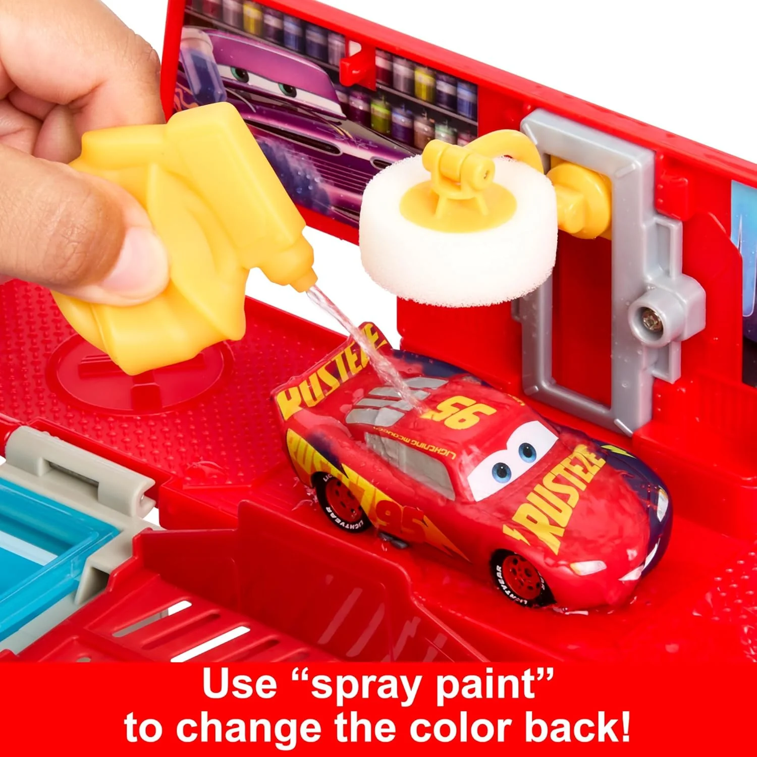 Mattel Disney Pixar Cars - Mack Transforming Truck & Toy Car Playset - Image 4