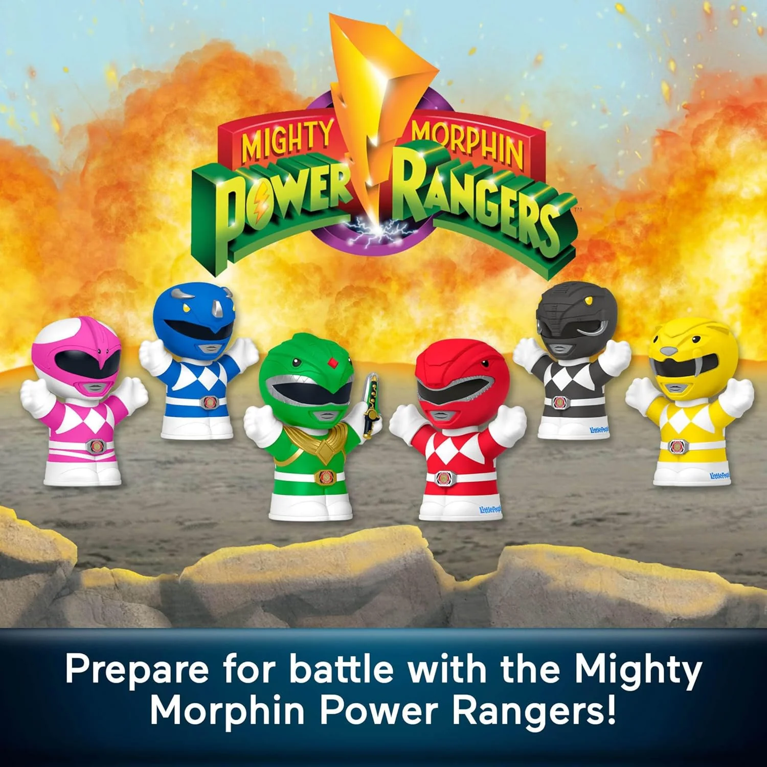 Mattel Fisher-Price Little People Collector: Power Rangers Set - Image 4
