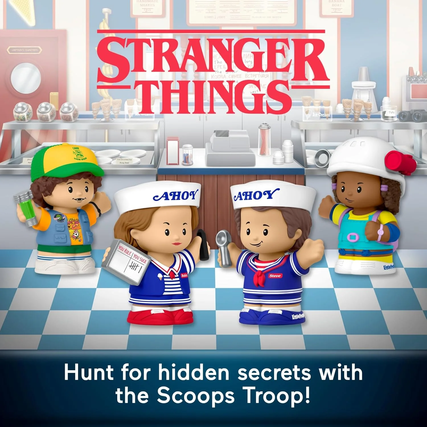 Mattel Fisher-Price Little People Collector: Stranger Things Scoops Ahoy Set - Image 5