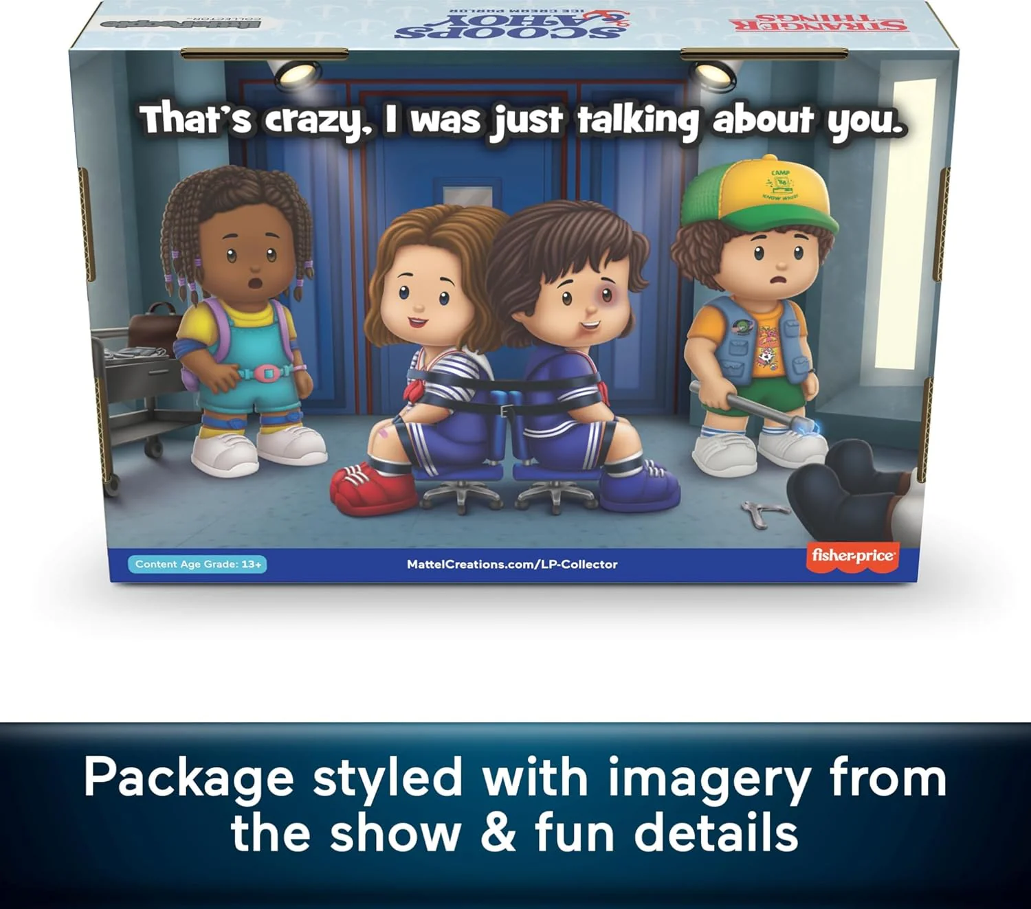 Mattel Fisher-Price Little People Collector: Stranger Things Scoops Ahoy Set - Image 6