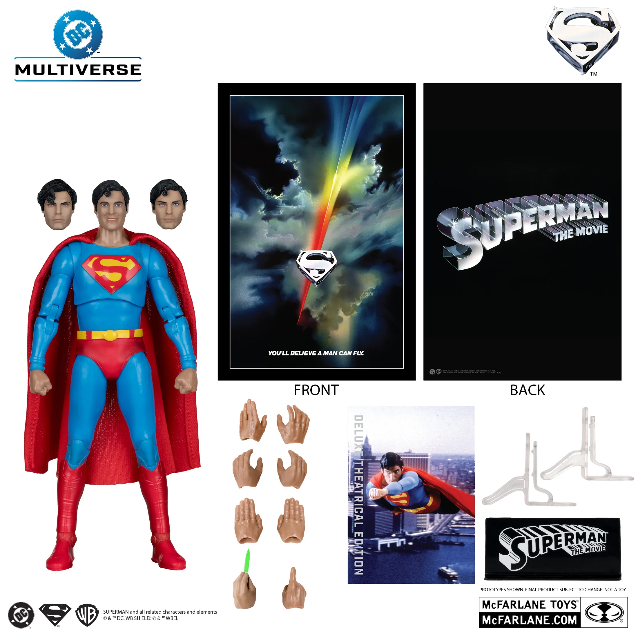 McFarlane DC Theatrical Deluxe 7IN - Superman 1978 - Image 4