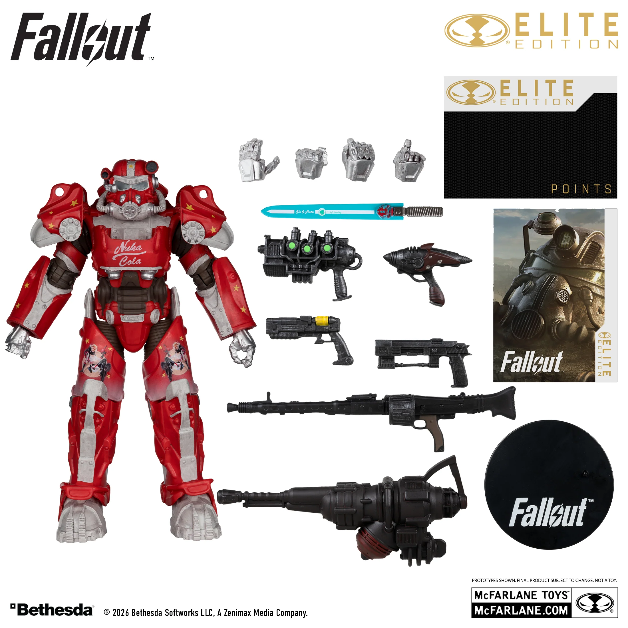 McFarlane Elite Edition 7IN : Fallout 76 - Nuka Cola T-60 (Gold Label) - Image 4