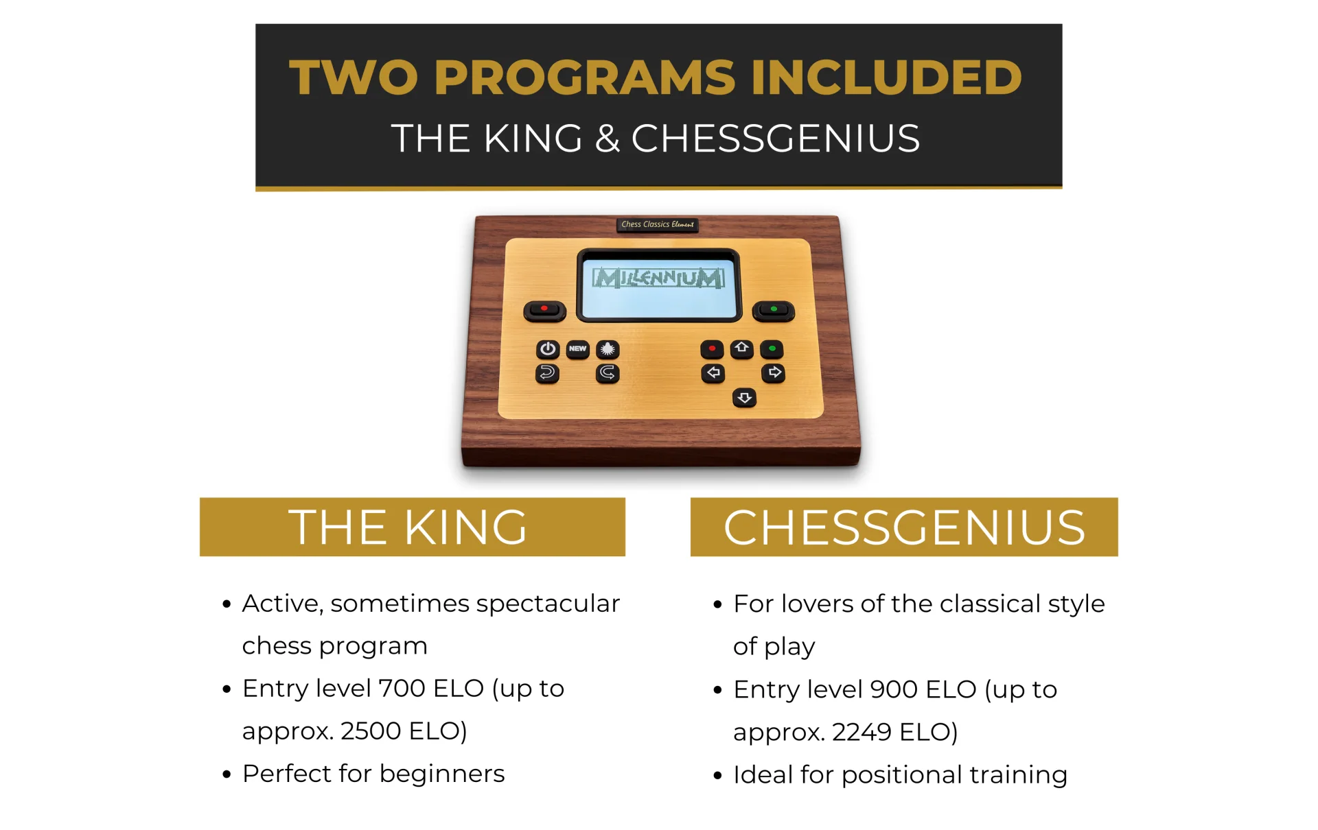 Millennium Chess Classics Exclusive Electronic Chess Set - Image 5