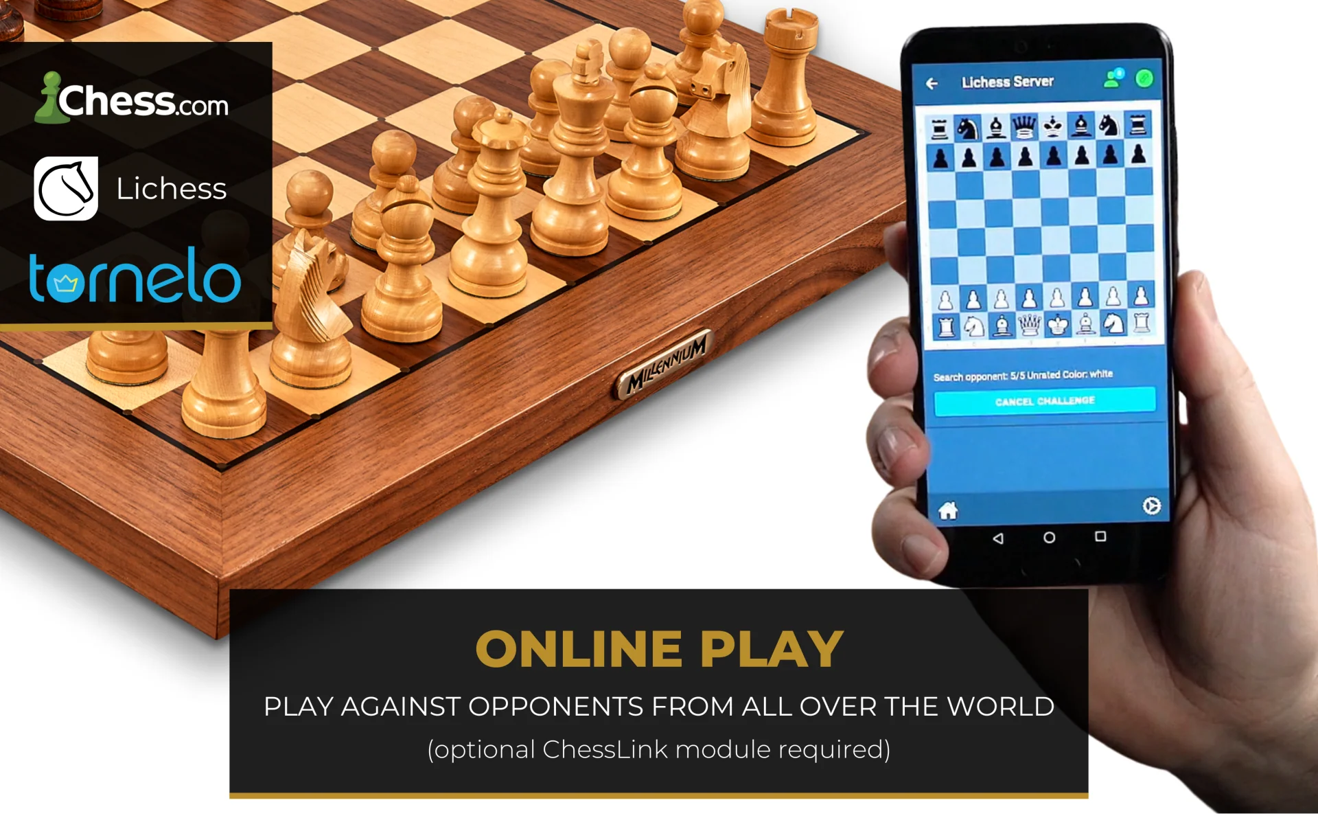 Millennium Chess Classics Exclusive Electronic Chess Set - Image 7