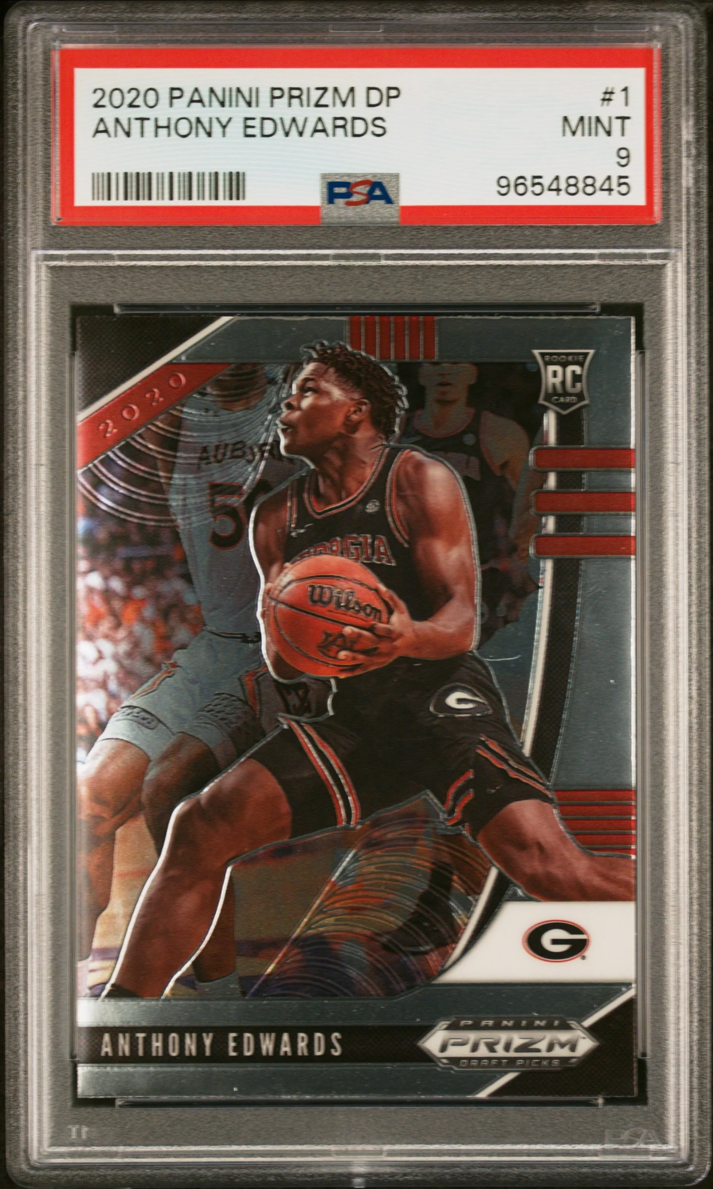 NBA Graded Card 2020 Panini Prizm Draft Picks [1 Anthony Edwards PSA 9