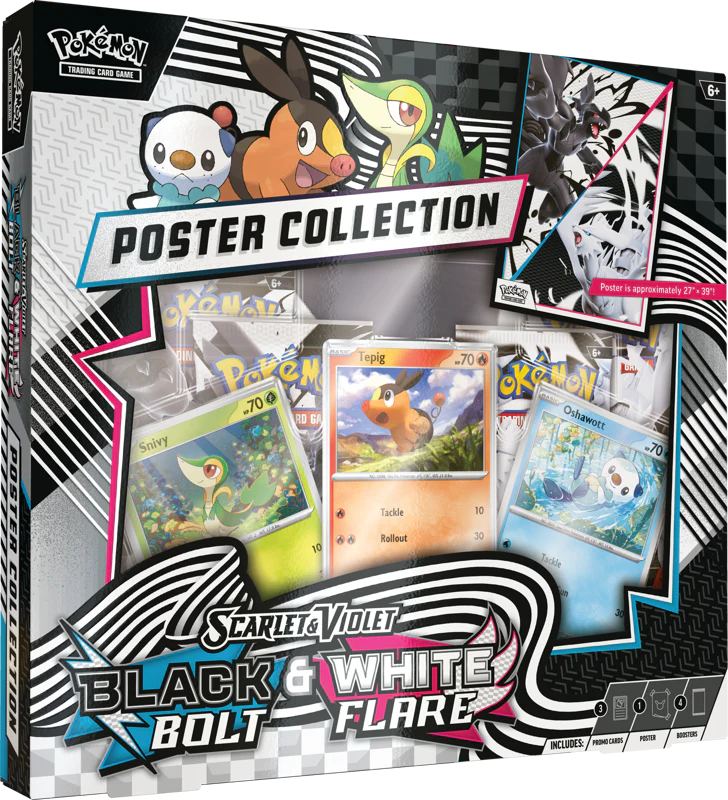 Pokemon TCG: Black Bolt & White Flare Unova Poster Collection