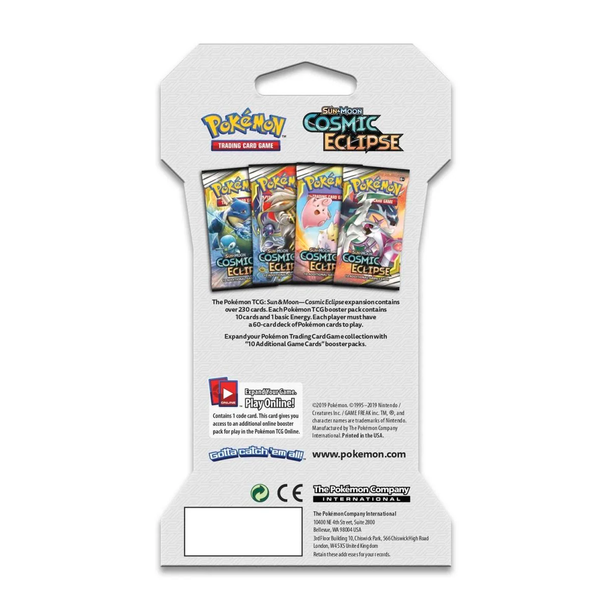 Pokemon TCG: Cosmic Eclipse Sleeved Booster Pack Art Bundle [Set of 4] - Image 6