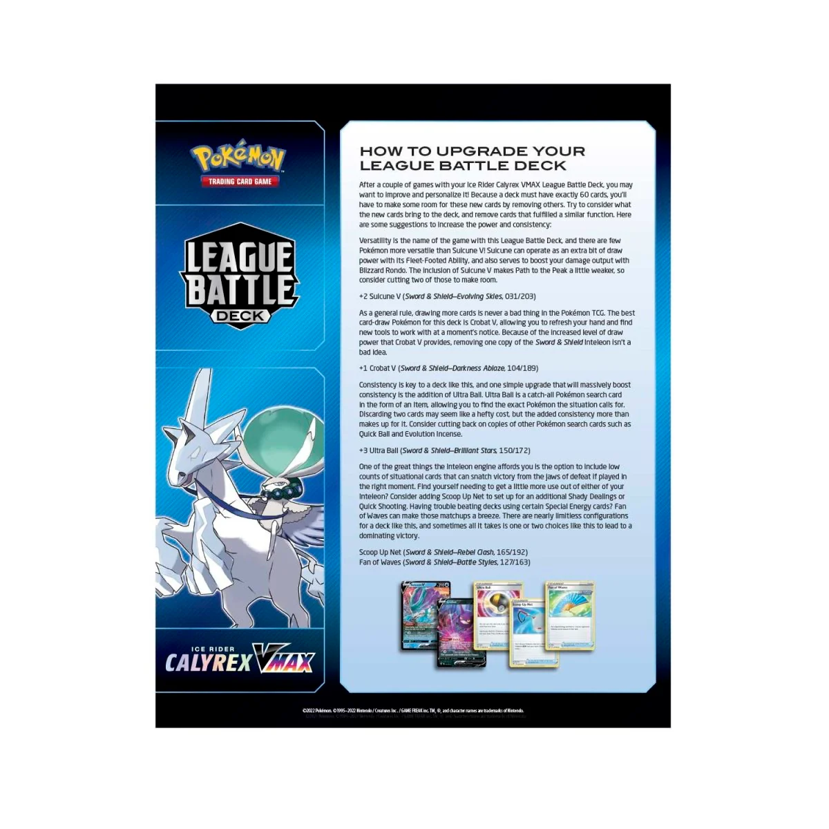 Pokemon TCG: Ice Rider Calyrex VMAX League Battle Deck - Image 3
